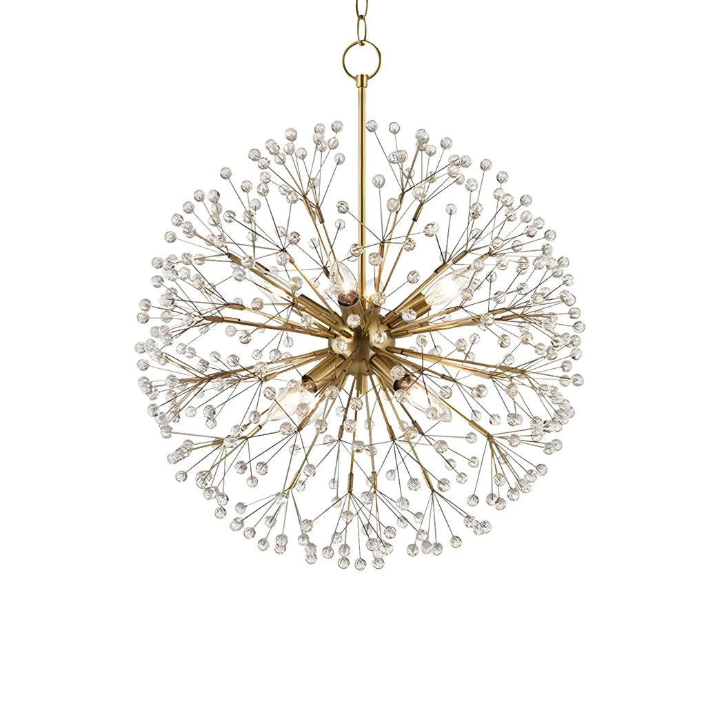Modern Adjustable Gold Crystal Sputnik Starburst Chandelier