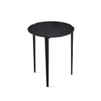 Black Scandinavian Chic Round Wood Coffee Table