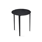 Black Scandinavian Chic Round Wood Coffee Table