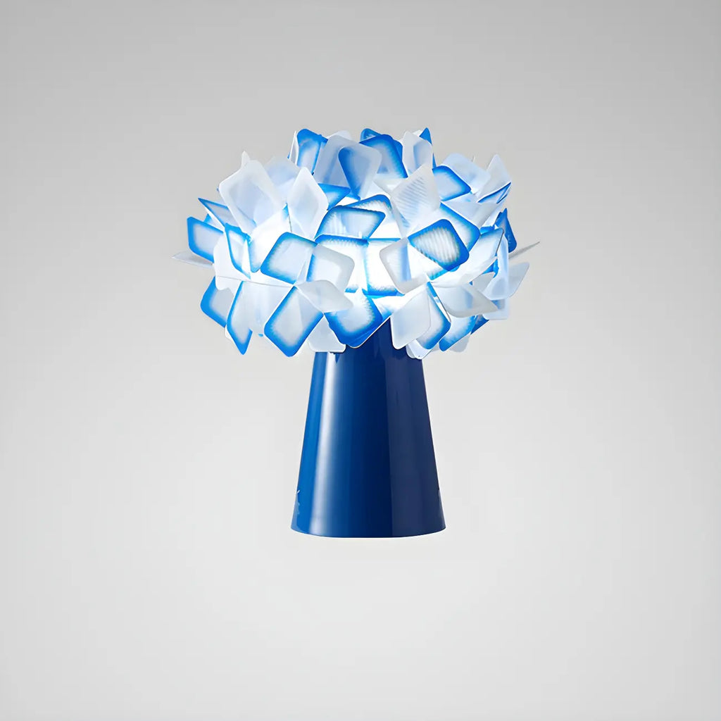 Orange Metal LED Flower Shaped Table Lamp for Bedroom