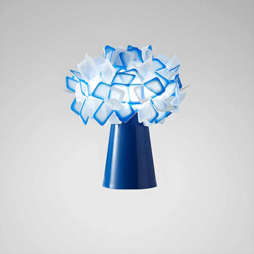 Orange Metal LED Flower Shaped Table Lamp for Bedroom