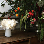 Orange Metal LED Flower Shaped Table Lamp for Bedroom
