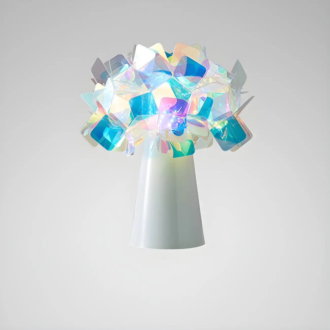 Orange Metal LED Flower Shaped Table Lamp for Bedroom