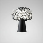 Orange Metal LED Flower Shaped Table Lamp for Bedroom