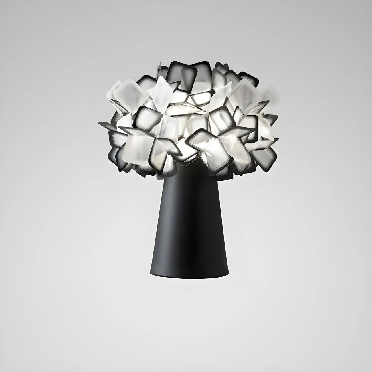 Orange Metal LED Flower Shaped Table Lamp for Bedroom