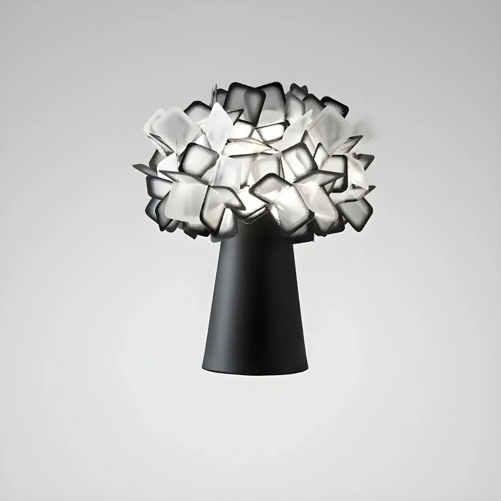 Orange Metal LED Flower Shaped Table Lamp for Bedroom