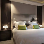Orange Metal LED Flower Shaped Table Lamp for Bedroom