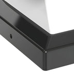 Black Metal Geometric Solar Outdoor Post Lights