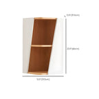 Artistic Modern White Wooden Corner Bookcase