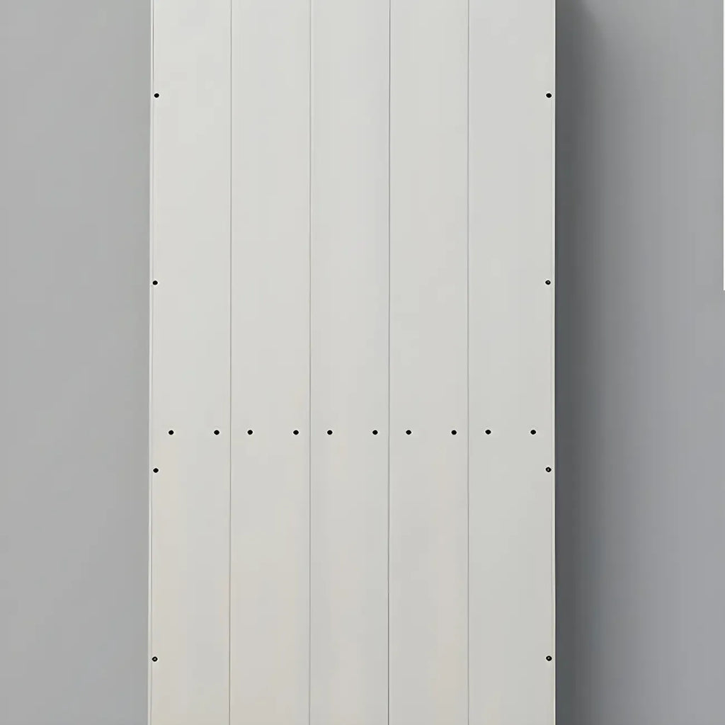 Classic Simple White Rectangular Wood Bookcase