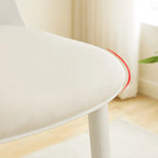Modern Plastic Upholstered Bar Stool with Footrest
