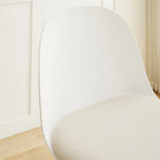 Modern Plastic Upholstered Bar Stool with Footrest