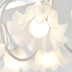 Contemporary Glass Floral Island Pendant Light