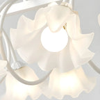 Contemporary Glass Floral Island Pendant Light