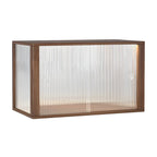 Small Wooden Glass Display Cabinet for Tabletop