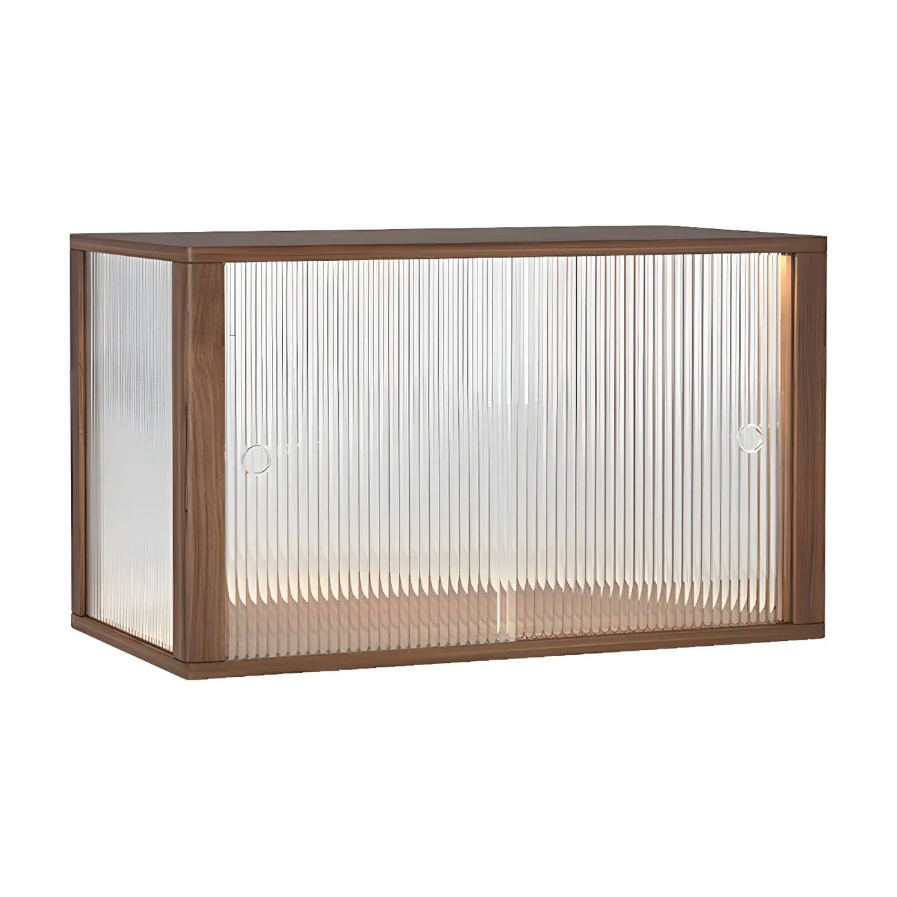 Small Wooden Glass Display Cabinet for Tabletop
