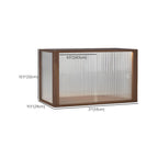 Small Wooden Glass Display Cabinet for Tabletop