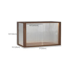 Small Wooden Glass Display Cabinet for Tabletop