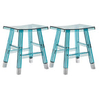 Vibrant Colors Acrylic Chic Coffee Chair Stackable Bar Stool