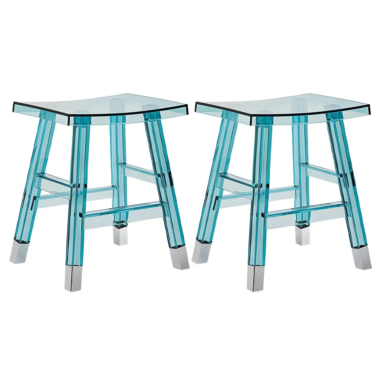 Vibrant Colors Acrylic Chic Coffee Chair Stackable Bar Stool