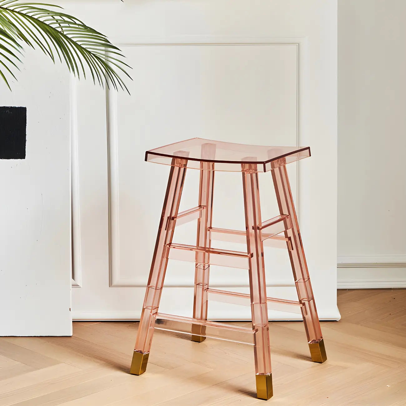 Vibrant Colors Acrylic Chic Coffee Chair Stackable Bar Stool