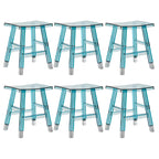 Vibrant Colors Acrylic Chic Coffee Chair Stackable Bar Stool