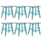Vibrant Colors Acrylic Chic Coffee Chair Stackable Bar Stool