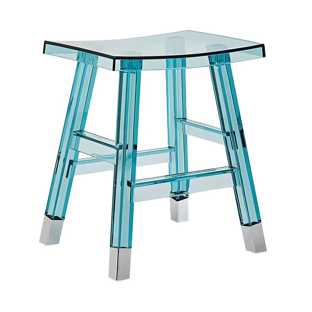 Vibrant Colors Acrylic Chic Coffee Chair Stackable Bar Stool