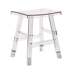 Vibrant Colors Acrylic Chic Coffee Chair Stackable Bar Stool