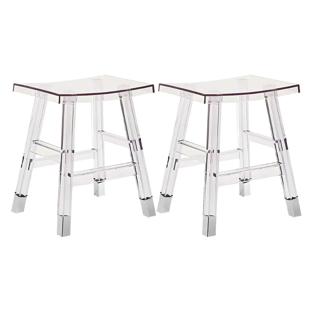 Vibrant Colors Acrylic Chic Coffee Chair Stackable Bar Stool