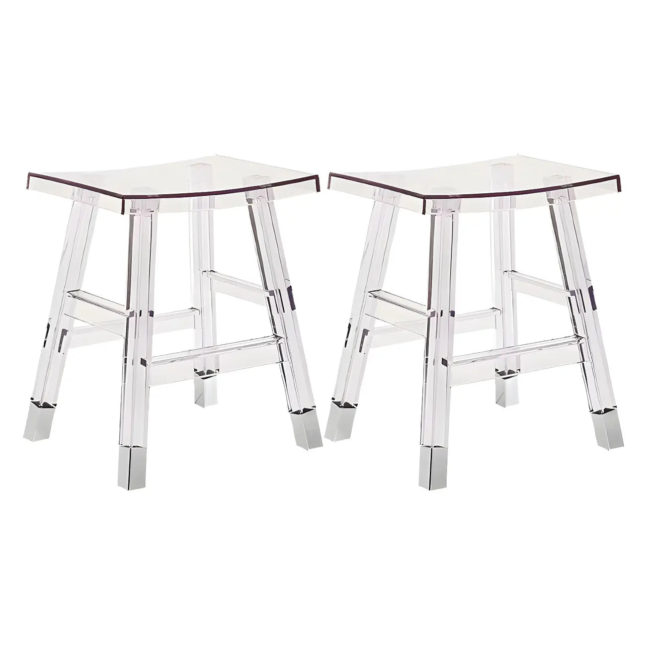 Vibrant Colors Acrylic Chic Coffee Chair Stackable Bar Stool