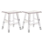 Vibrant Colors Acrylic Chic Coffee Chair Stackable Bar Stool