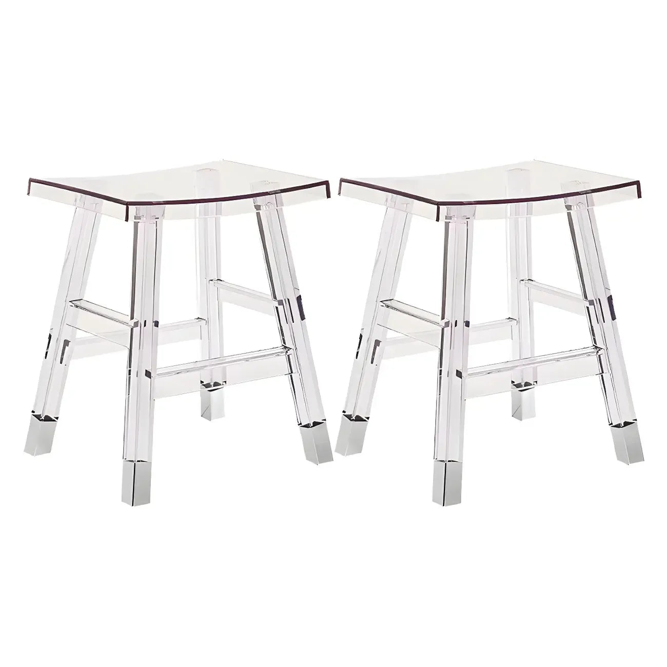 Vibrant Colors Acrylic Chic Coffee Chair Stackable Bar Stool