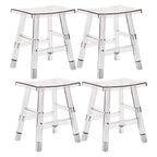 Vibrant Colors Acrylic Chic Coffee Chair Stackable Bar Stool