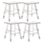 Vibrant Colors Acrylic Chic Coffee Chair Stackable Bar Stool