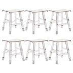 Vibrant Colors Acrylic Chic Coffee Chair Stackable Bar Stool