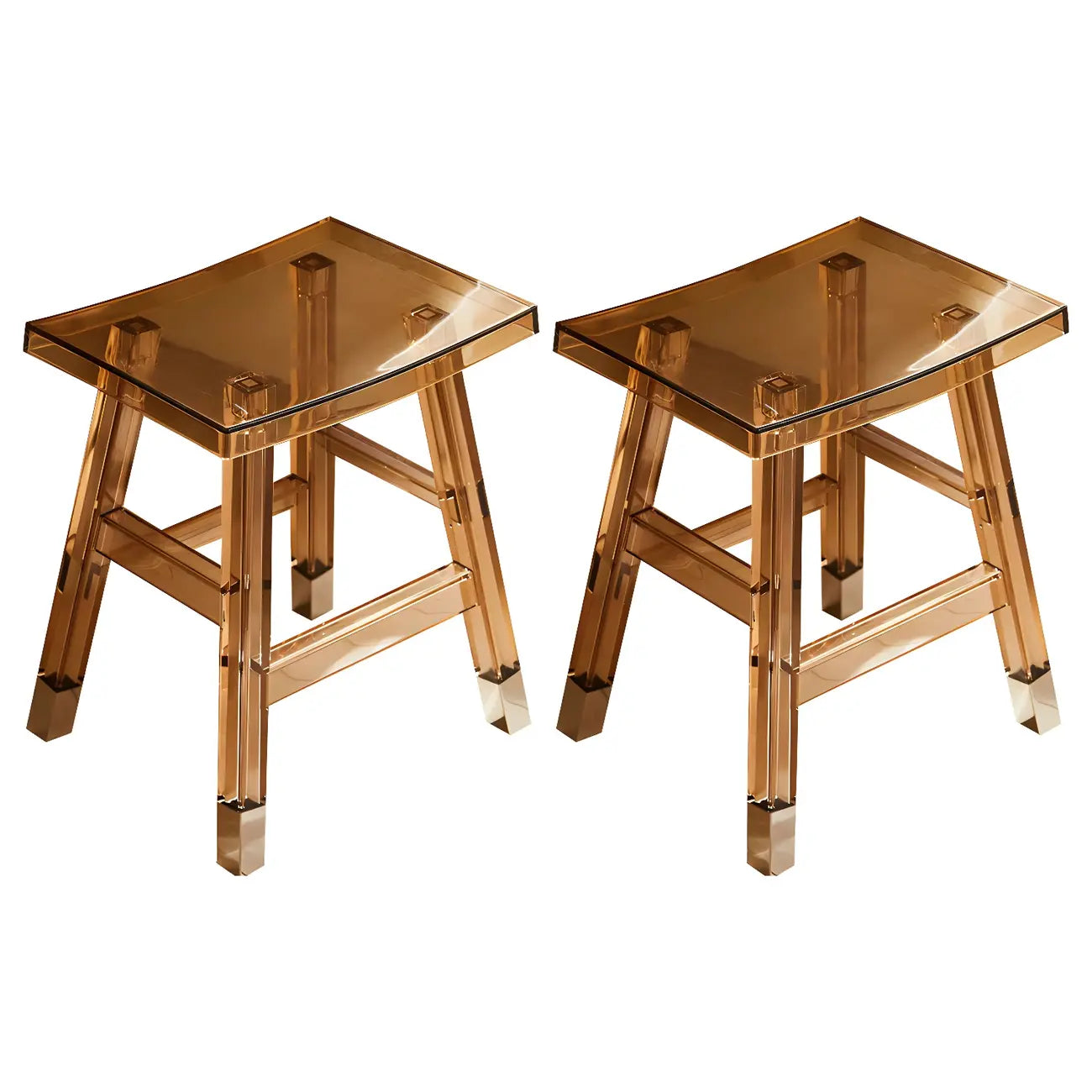 Vibrant Colors Acrylic Chic Coffee Chair Stackable Bar Stool
