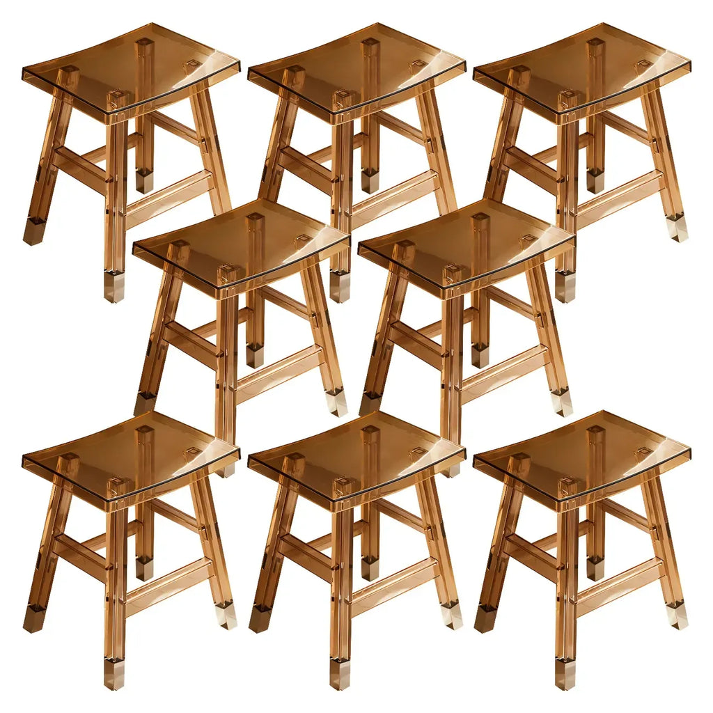 Vibrant Colors Acrylic Chic Coffee Chair Stackable Bar Stool