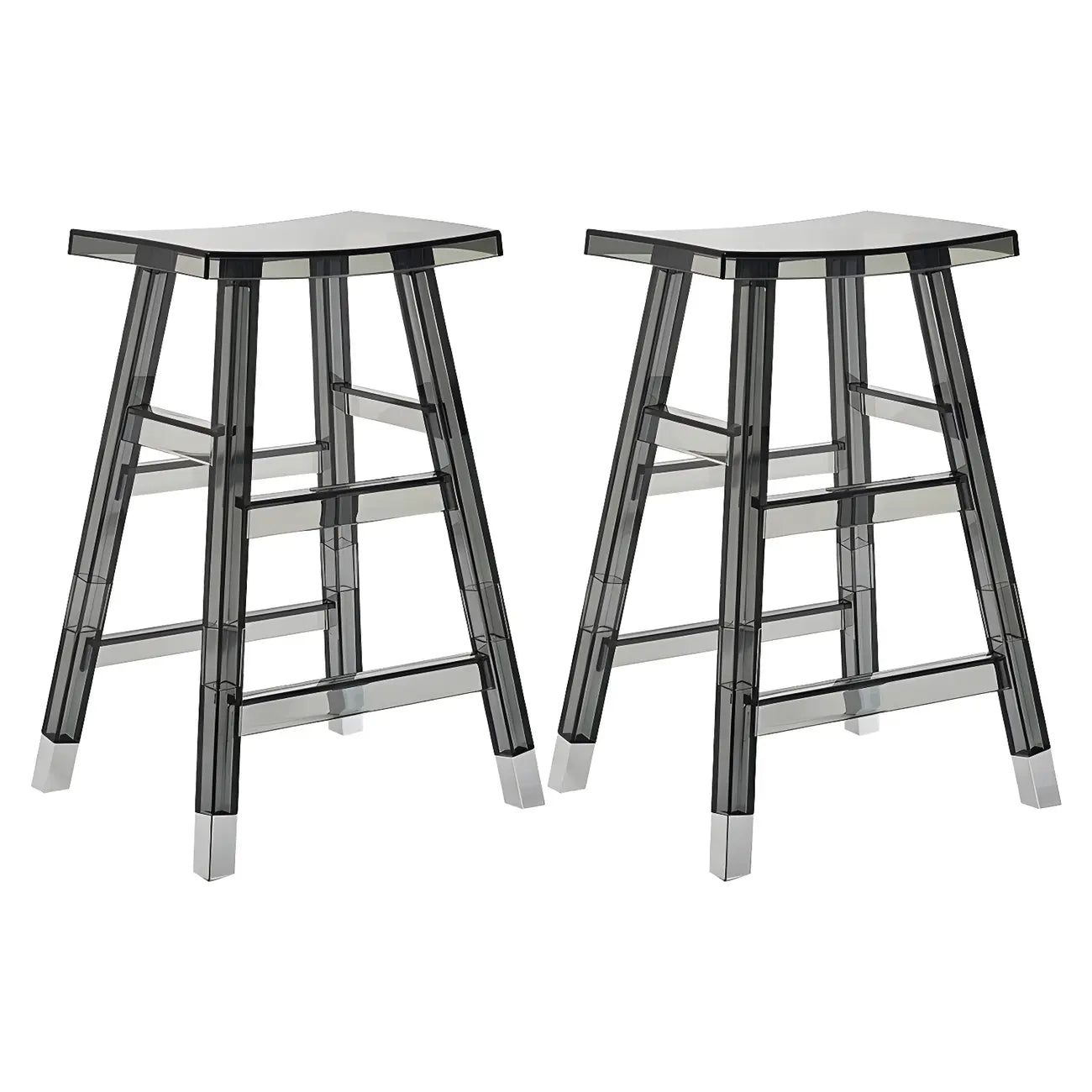 Vibrant Colors Acrylic Chic Coffee Chair Stackable Bar Stool