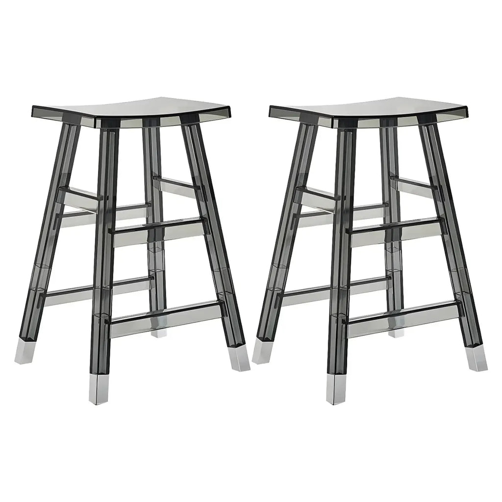 Vibrant Colors Acrylic Chic Coffee Chair Stackable Bar Stool
