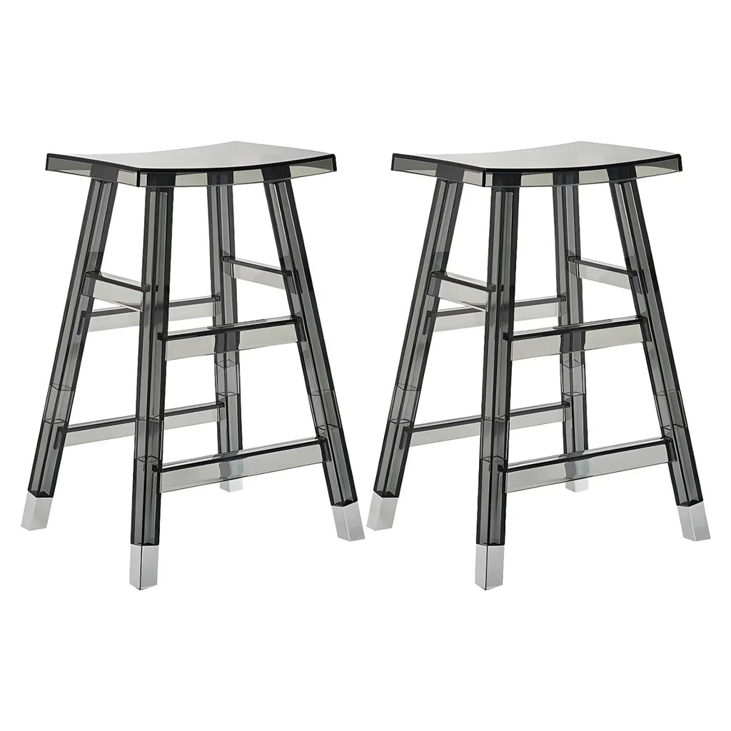 Vibrant Colors Acrylic Chic Coffee Chair Stackable Bar Stool
