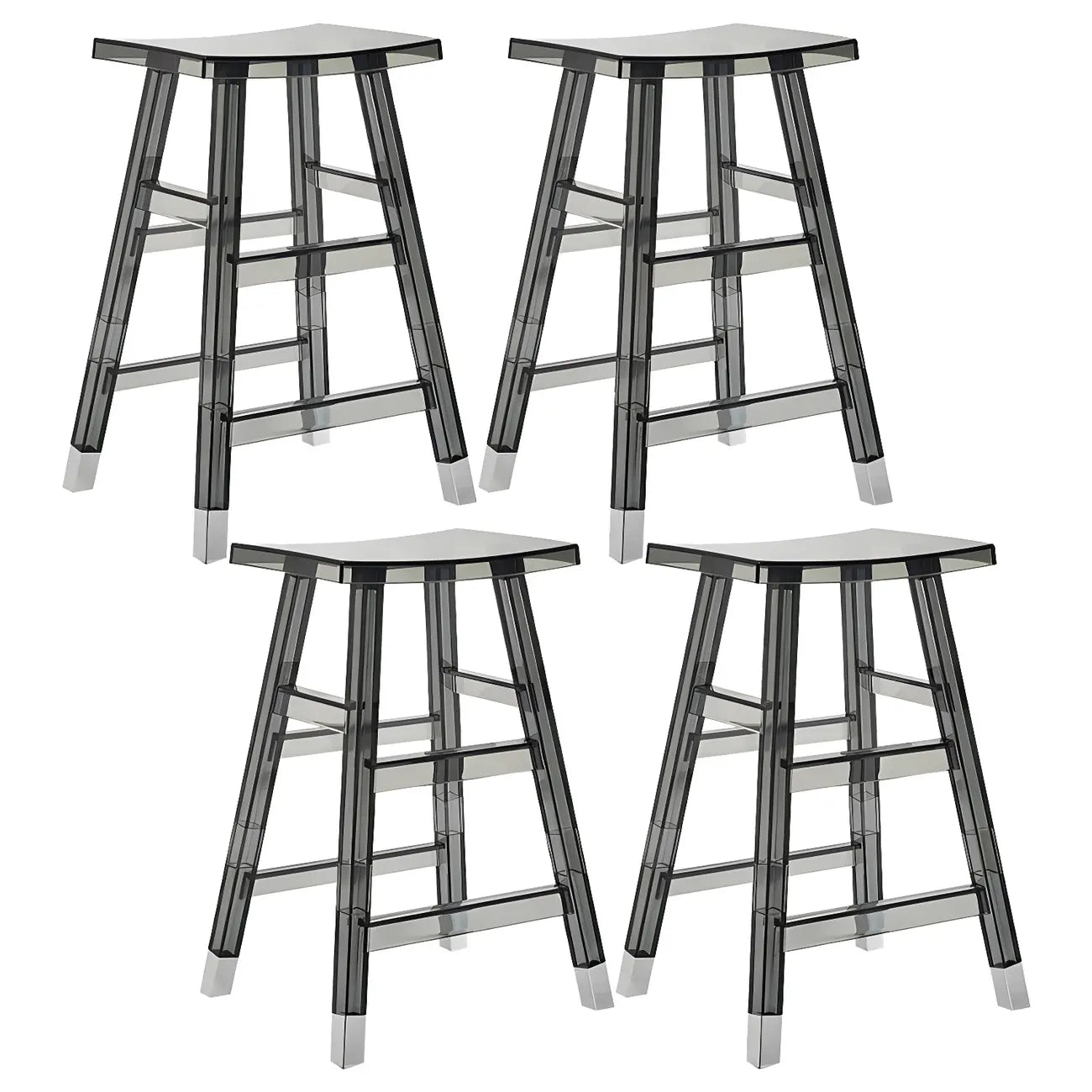 Vibrant Colors Acrylic Chic Coffee Chair Stackable Bar Stool
