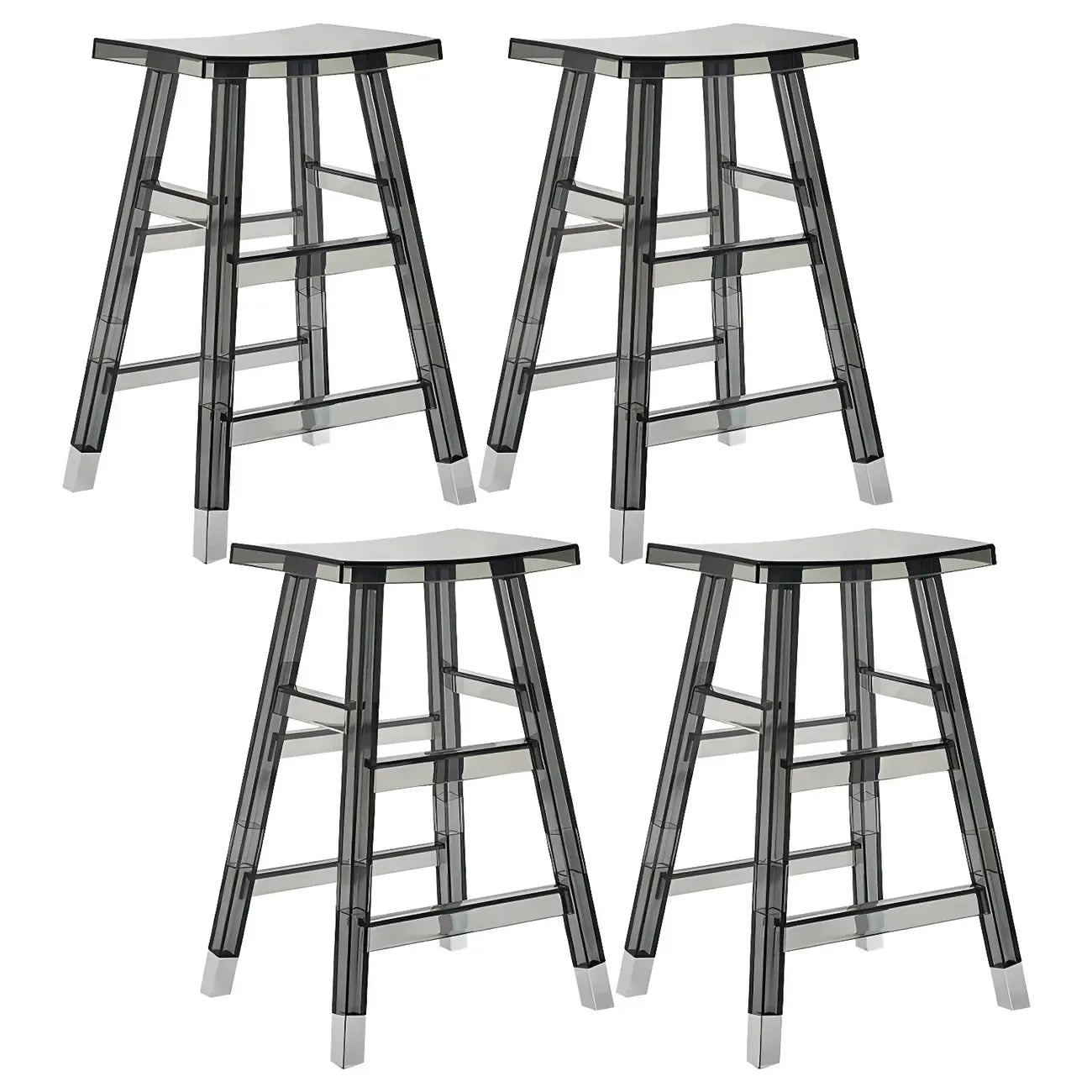 Vibrant Colors Acrylic Chic Coffee Chair Stackable Bar Stool