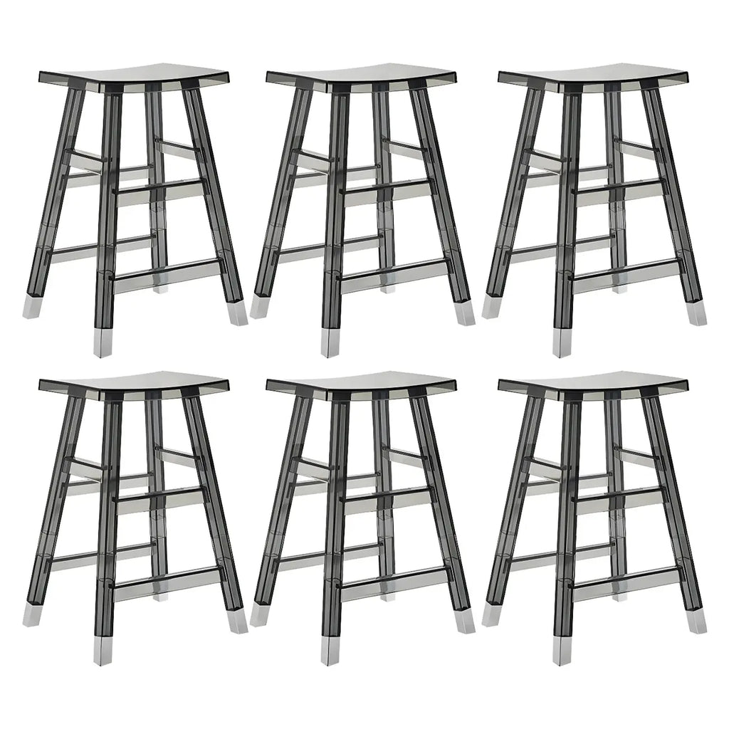 Vibrant Colors Acrylic Chic Coffee Chair Stackable Bar Stool