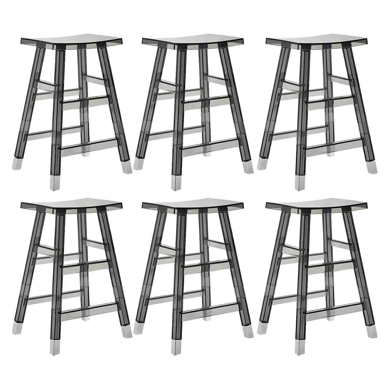 Vibrant Colors Acrylic Chic Coffee Chair Stackable Bar Stool