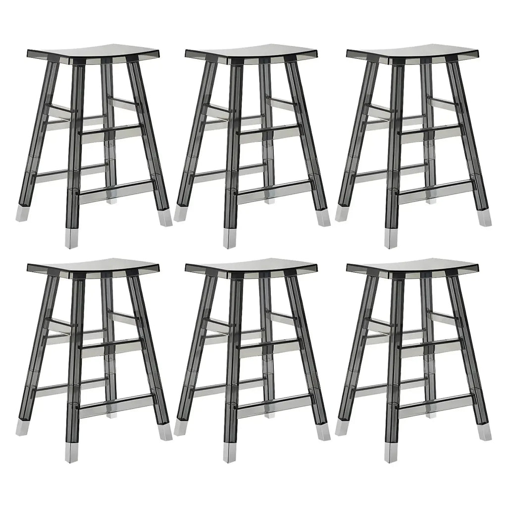 Vibrant Colors Acrylic Chic Coffee Chair Stackable Bar Stool