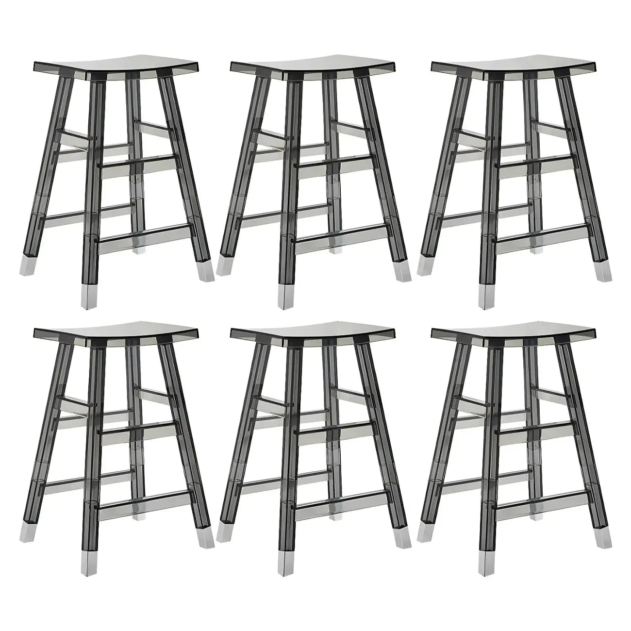 Vibrant Colors Acrylic Chic Coffee Chair Stackable Bar Stool