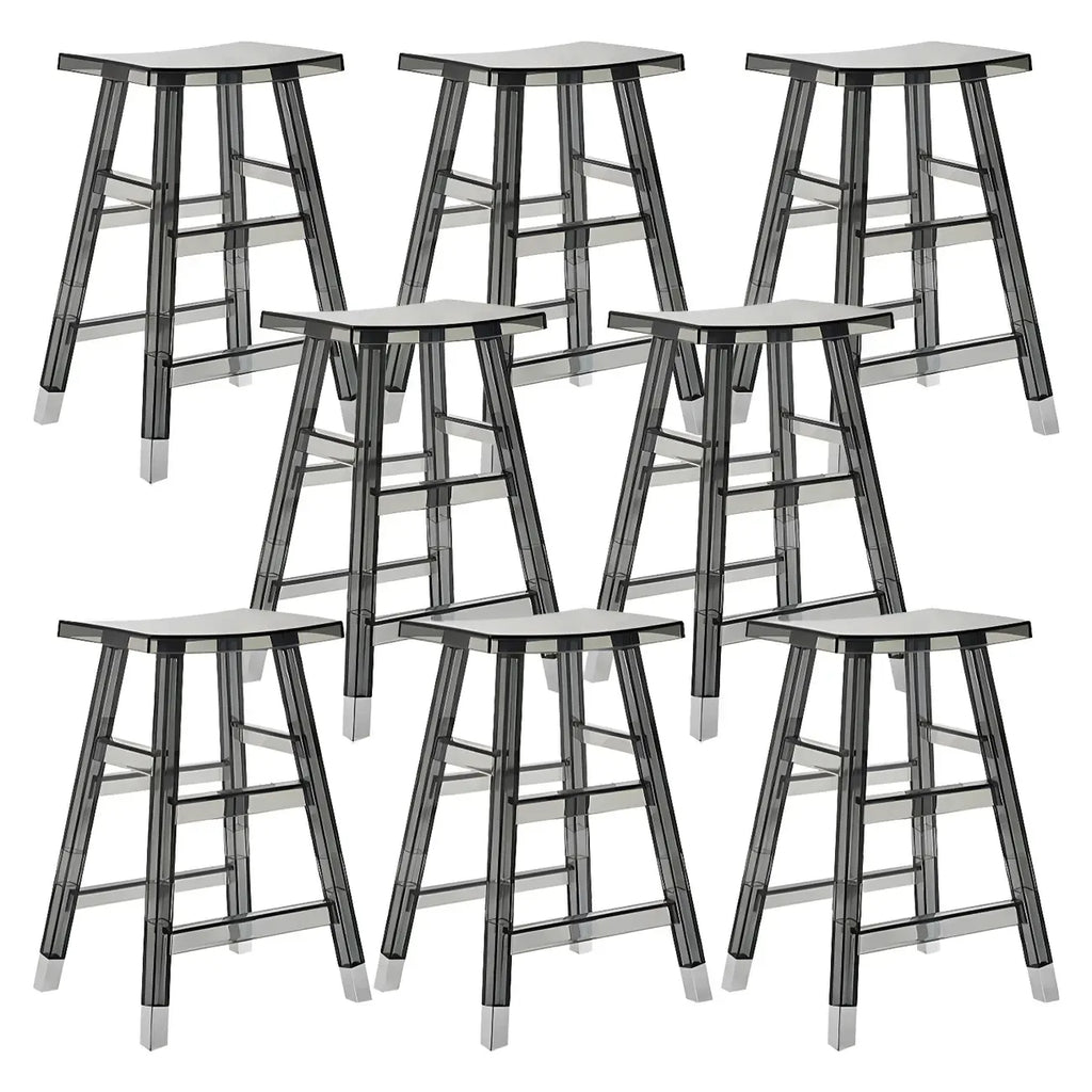 Vibrant Colors Acrylic Chic Coffee Chair Stackable Bar Stool