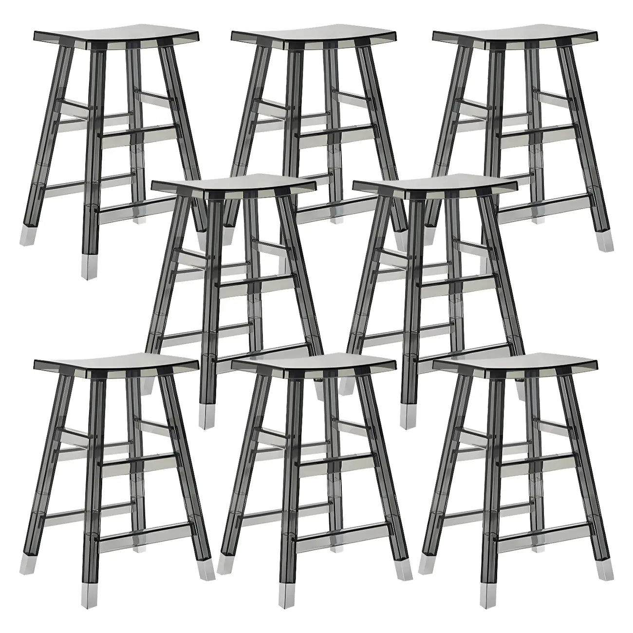 Vibrant Colors Acrylic Chic Coffee Chair Stackable Bar Stool