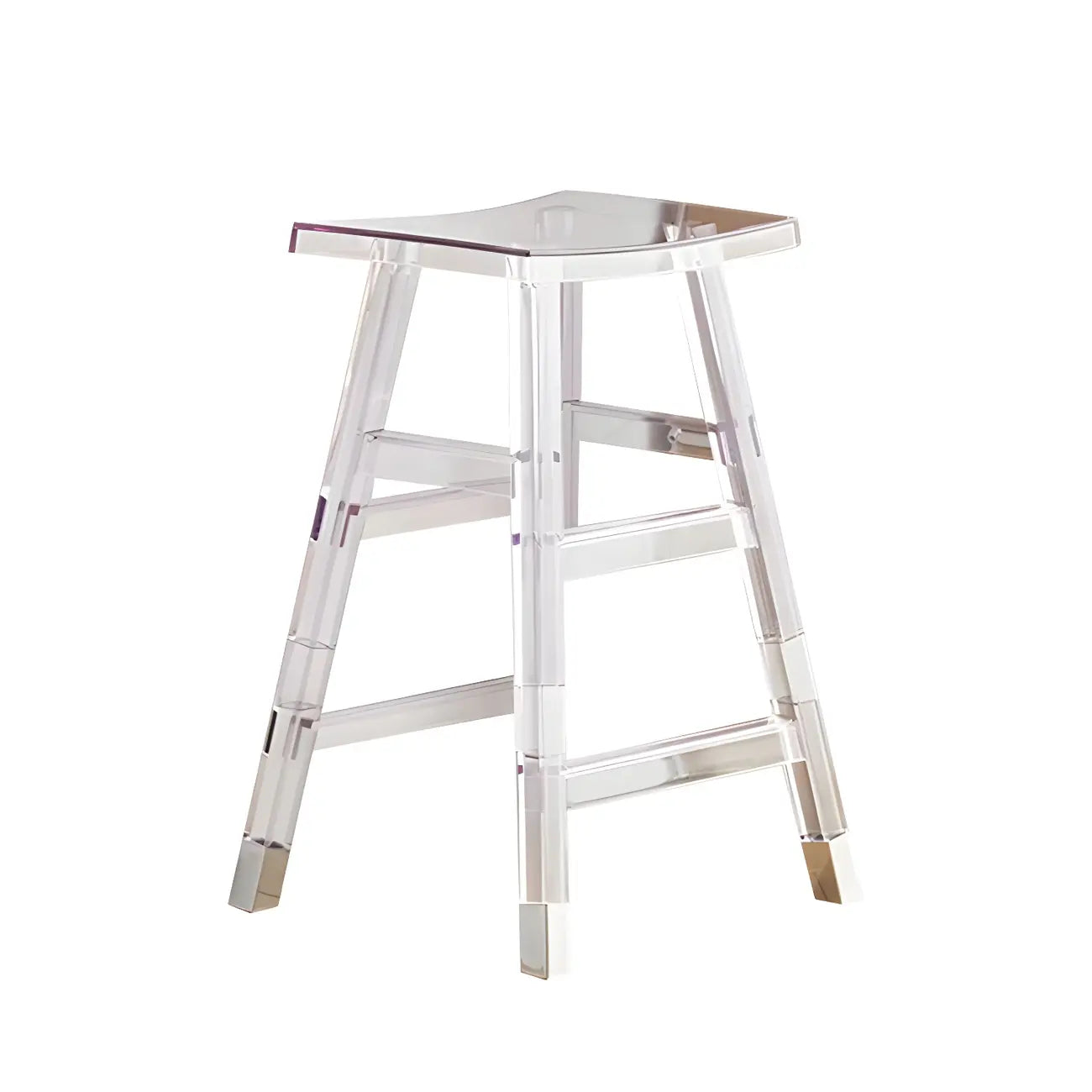 Vibrant Colors Acrylic Chic Coffee Chair Stackable Bar Stool